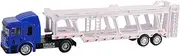Towing Vow Toy Building Plays Vehicles Miniature Flat Bed Trailer Children's Technology Car Toys for Party Accessories Toddlers Boys, Blue