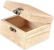 LIFKOME 1Pc Wooden Watch Case Candlenut Storage Box Organizer for Watches Jewels for Business Trips Detachable Cushions High End Display Box Burlywood