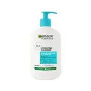 Garnier PureActive Hydrating Cleanser 250ml - Hyaluronic Acid, Ceramide and Clay