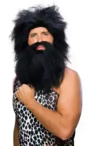 Halloween Costume Wigs Beards - Men Boys Werewolf Caveman Jesus Biblical