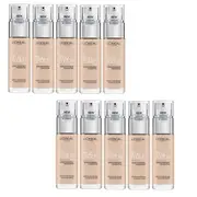 10x L'Oreal Paris True Match Super Blendable Liquid Foundation 30ml 2C Rose Vanilla