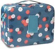HBD SALES Travel Portable Cosmetic Makeup Case Organizer Travelling Storage Pouch Bag for Women Inner Ware Make Up Brush Toiletry Kit Holder (Multicolor- 1 pc), Multi, M, Cosmetic Bag