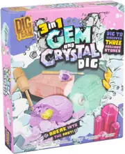 3 In 1 Gem & Crystal Dig Kit