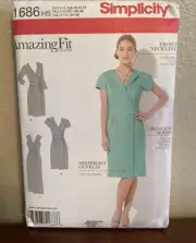 Simplicity Sewing Pattern 1686 - Misses' Dress Sz 6-14 Uncut