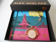 Alex and Ani Dolphin & Sand Dollar Necklace Color Infusion, Shiny Rose NWTBC