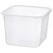 IKEA 365+ food container, square/plastic, 1.4 l