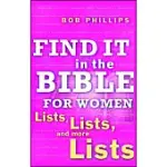 FIND IT IN THE BIBLE FOR WOMEN