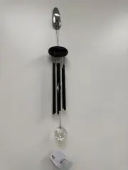 Woodstock Crystal Meditation Chime Black Windchime Wind Chime NIB Indoor Outdoor