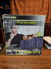 Quick Puncher Boxing Equipment: Black Punching Bag with Stand - Height-Adjust...