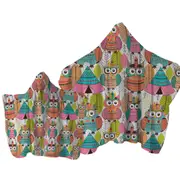 Funny Native American Owls Towel with Hood