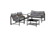 Livsip 4 Seater Outdoor Lounge Sofa Furniture Setting