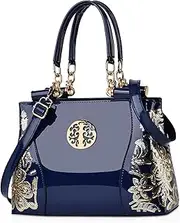 [NICOLE & DORIS] Patent Leather Handbags for Ladies Hobo Bag