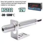 RS232 12V Infrared Thermometer Sensor Non-contact Temperature Tool W/ Controller