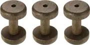 uxcell 3Pcs Wooden Bobbins, 1.69" x 2.76"(WxH) Unfinished Wooden Spools Wire Weaving Bobbins Empty Thread Spools for Crafts DIY Art Embroidery Sewing Thread Twine, Brown