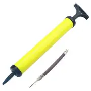 Black Hand Grip Yellow Plastic Portable Air Inflator Basketball Balloon Pump