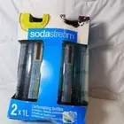 SodaStream Twin Pack Sparkling Black Water Machines Bottles 1 Litre