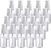 20 Pack 20ml (0.67oz) Extra Fine Mist Mini Clear Spray Bottles with Pump Spray Cap Refillable Reusable Empty Plastic Travel Bottles for Essential Oils,Cleaning,Perfumes