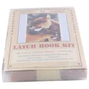 Latch Hook Kits Rug Making Kits DIY for Kids/Adults with Printed Canvas Pattern Animals Carpet Embr as shown