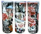 Junk Journal Custom Tumbler Made By Me: 20oz Alice In Wonderland Dark