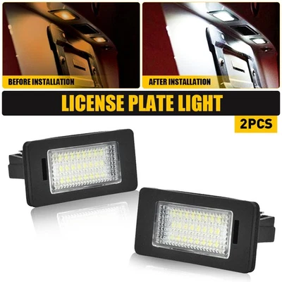 2x LED License Plate Light White For E90 BMW E82 E92 M3 F30 E39 E60 F10 X3 X5 X6