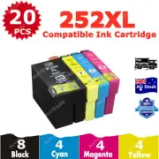20x Non-OEM 252XL 254XL 252 Ink Cartridges for Epson WF 3620 7620 7610 3640