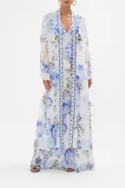 FLARE SLEEVE LONG ROBE PAINT ME POSITANO