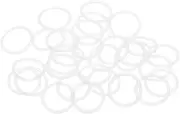 XYWHPGV Silicone O-Rings, 17mm OD 14mm ID 1.5mm Width VMQ Seal Gasket for Compressor Valves Pipe Repair, White, Pack of 30(78eea 46983 173dc fc556 588cb b23f7