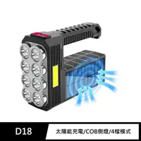 在飛比找momo購物網優惠-【FJ】八燈頭COB強光太陽能露營燈D18(USB充電款)