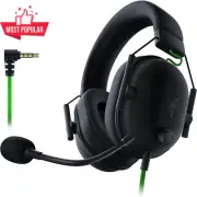 Razer BlackShark V2 X Wired Gaming Headset Black Lightweight 7.1 Ear Cushions