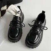 Platform Oxfords Patent - Black - 35
