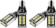 Suesacy 4Pcs Bright White Canbus LED Bulb for Car Backup Reverse Lights 912 921 T15 W16W