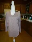 BOBEAU Misses/Womens Light Weight Sweater Blush Color Size L