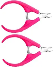 Baluue Cuticle Nipper Spring Trimmer 2pcs Manicure Set Nail Cuticle Scissors for Salon or Home Use