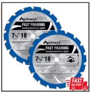 7-1/4 In. X 18-Tooth Fast Framing Circular Saw Blade Pack of 2