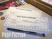 Back to the Future II - BTTF Pair of Movie Prop Biff Tannen Cheques / Checks