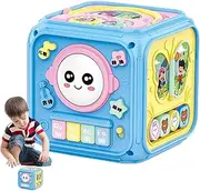 Activity Cube for Kids - Developmental Multifunctional Sensory Cube | Educational Early Learning Toys with Sound and Light for Birthday New Year Christmas Easter