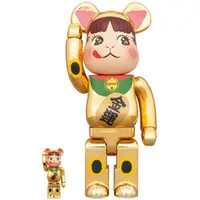 在飛比找蝦皮購物優惠-BE@RBRICK 招き猫 ペコちゃん金運 金メッキ 400