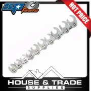 SP Tools Spanner Set Rail 10 Piece 3/8" Drive Metric Crowfoot Flare Nut SP20574