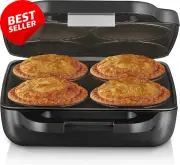 Pie Magic 4Up Electric Pie Maker Deep-Fill Plates Pastry Cutter Recipe E-Booklet