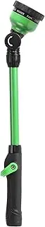 STYDDI Heavy Duty Watering Wand with Pivoting Head, Metal Garden Hose Wand with Thumb Flow Control, 18 Inches Garden Nozzle Sprayer with 9 Patterns, Green