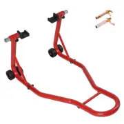 Motorcycle/Dirt Bike Paddock Rear Stand Easy Lifting Adjustable w/ 2 Castors