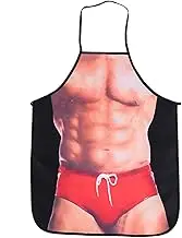 3D Waterproof Funny Apron, Sexy Man and Woman Cooking Apron, Polyester Sexy Apron for Home, Kitchen.
