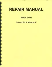 Nikon Nikkor 35mm F1.4 Ai (1977) Service & Repair Manual Reprint