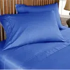 Egyptian Blue Solid Bed Sheet Set Choose Size's 1000 Thread Count 100%Egy Cotton