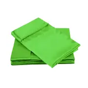 Big Sleep 300TC Deluxe Essentials Satin Sheet Set Lime (Also known as Forest) King