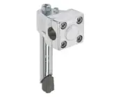 GT STYLE BMX HOLLOW BOLT 1" QUILL STEM SILVER