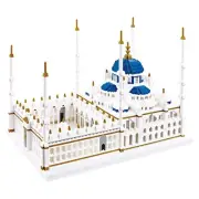 Micro Building Blocks Set 6850 Pcs Blue Mosque Miniature World Landmark Archi...