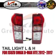Pair LH+RH Non-LED Tail Light Rear Lamp For ISUZU DMAX D-MAX2012-2017 (for: Isuzu)