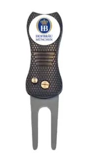 Hofbrau Munich Draft Golf Ball Marker w/ Switchblade Divot Tool German Beer