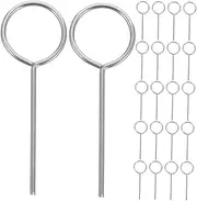 Generic 200pcs Mobile Phone Card Removal Needle Pin Ejector Tool Sim Card Tray Eject Pin Tools Removal Tool for Phone Cards Sim Tray Removing Needle Sim Eject Pin Stainless Steel Silver